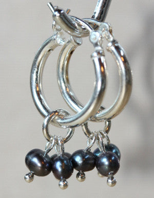 Pearl Cluster Hoops