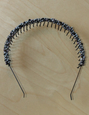 Silver and Black Tiara